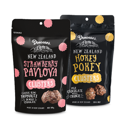 Hokey Pokey And Strawberry Pavlova Duo
