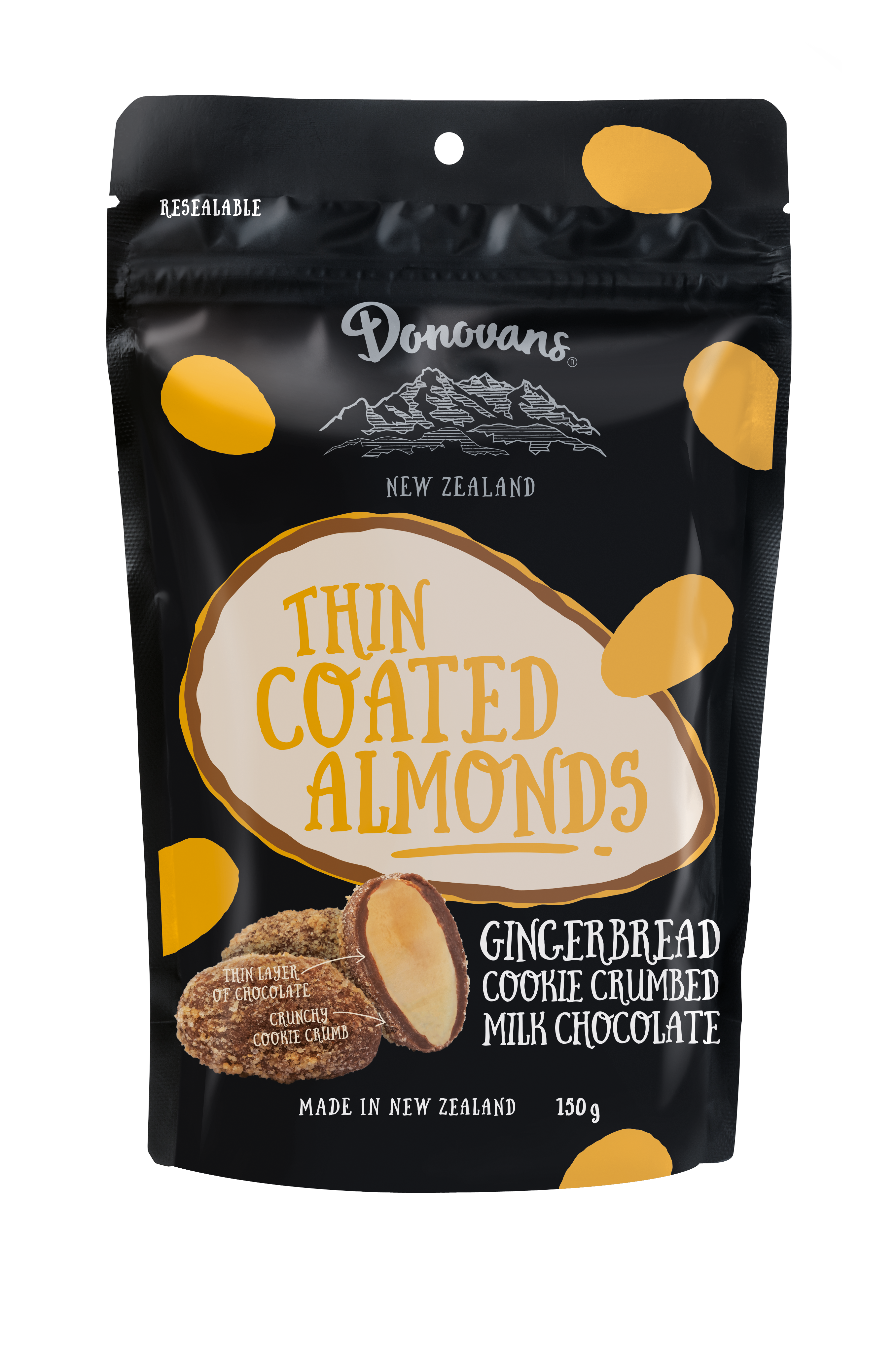 12455 Donovans Thincoatedalmonds Gingerbreadcookie FR VISUAL Noshad